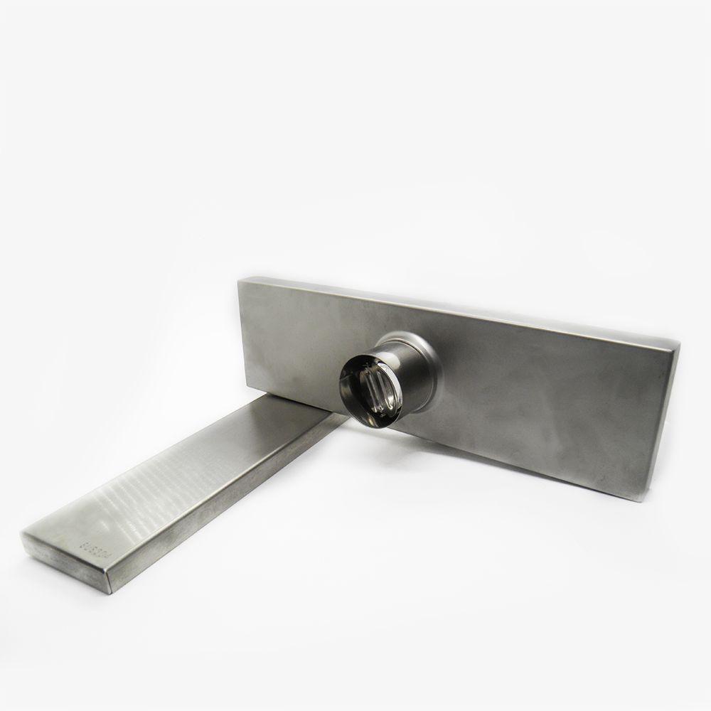 Ralo Invisivel Linear 30cm Inox Anti Odor Anti Insetos Tampa Aço Escovado Banheiro - 4