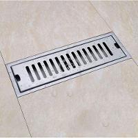 Ralo Linear Aço Inox 50cm Anti Odor Anti Inseto Banheiro Area Externa Lavabo Quintal Seguro Higienico Resistente - 2