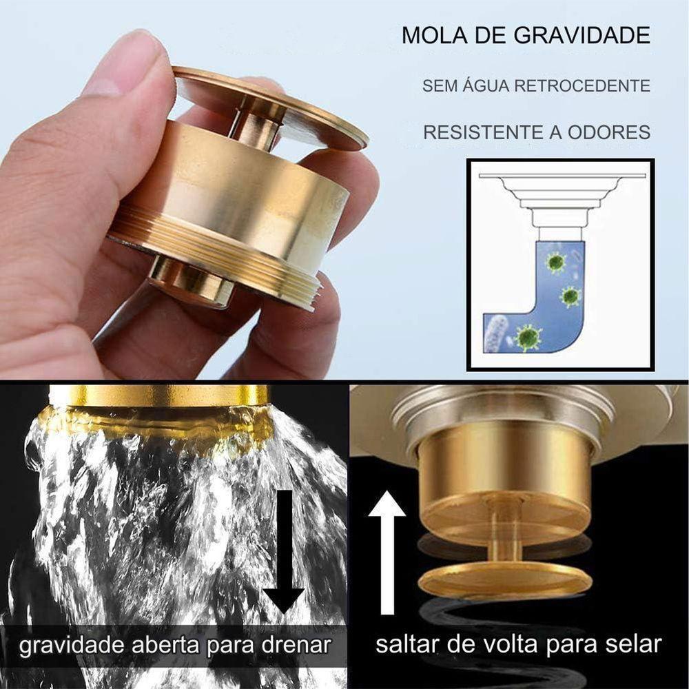 Ralo 10x10 Inox Banheiro Anti Odor Anti Inseto Lavabo Cozinha Rapido Escoamento Resistente - 6