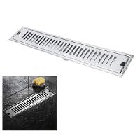 Ralo Linear Inox 50cm Banheiro Area Externa Lavabo Piscina Quintal Anti Odor Anti Inseto Higienico Resistente - 1