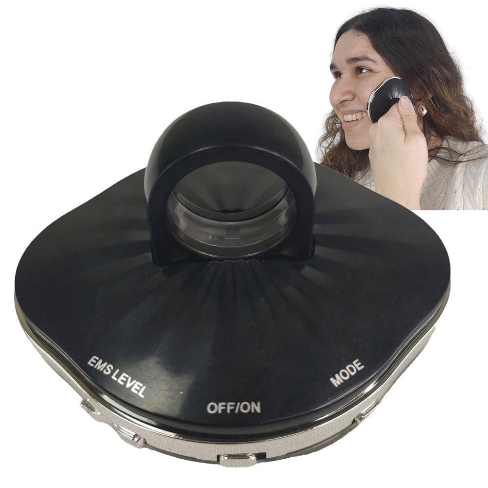 Massageador Facial Eletrico Manual Usb 4 Modos Rosto Pescoço Ems Anti Rugas Rejuvenecimento Vibraçao - 1