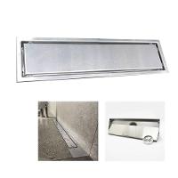 Ralo Linear Oculto 30cm Invisivel Aço Inox Lavabo Banheiro Anti Odor Anti Inseto Higienico Resistente Seguro - 1