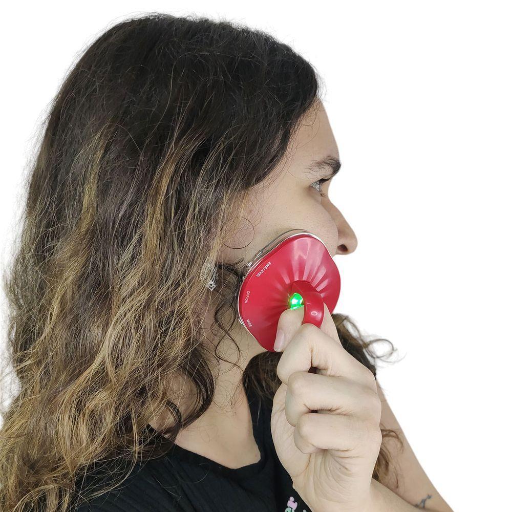 Massageador Facial Eletrico 4 Modos Manual Rosto Pescoço Ems Vibraçao Rejuvenecimento Anti Rugas - 7