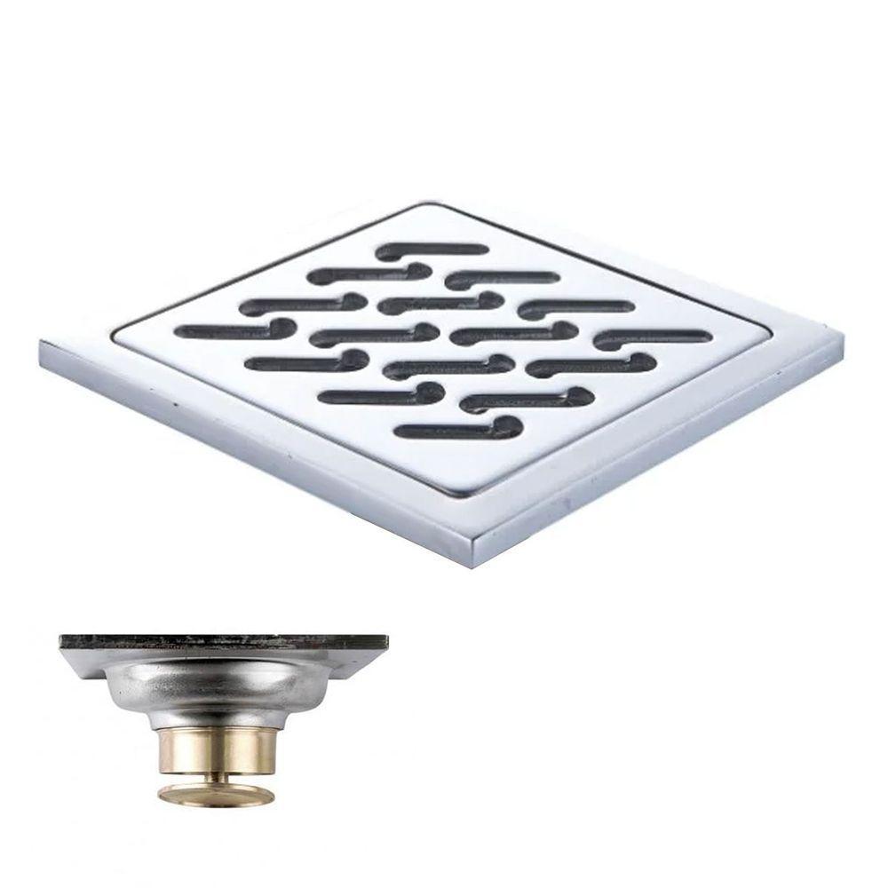 Ralo Inox 10x10 Banheiro Lavabo Anti Odor Anti Inseto Jardim Quintal Duravel Resistente Seguro Higienico - 1