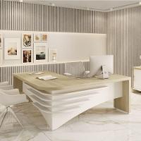 Mesa Francela Diretor 2,00 X 1,80 Lado Esquerdo Carvalho-bco - 5