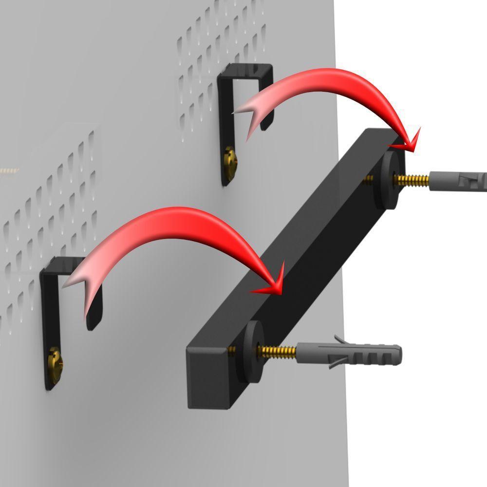 Suporte Universal Fixo Regua Tv 56 Vesa Até 400 Preto - 7