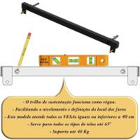 Suporte Universal Fixo Regua Tv 56 Vesa Até 400 Preto - 8