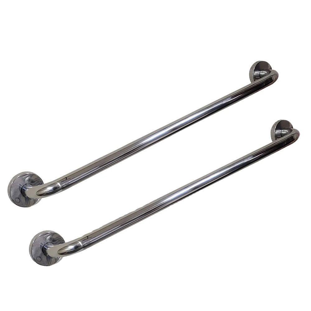 Alça Apoio 50cm Barra Suporte Anti Queda Kit 2 Uni Acessibilidade Cadeirante Pcd Criança Gestante Segurança Box Banheiro Casa - 1