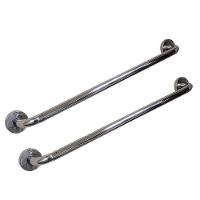 Alça Apoio 50cm Barra Suporte Anti Queda Kit 2 Uni Acessibilidade Cadeirante Pcd Criança Gestante Segurança Box Banheiro Casa - 1