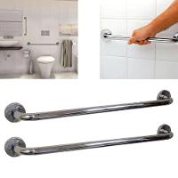 Barra Alça Apoio Kit 2 Uni Aço Inox 50 Cm Anti Queda Evita Acidente Segurança - 1