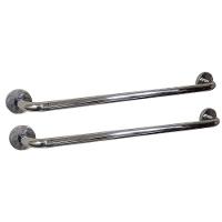 Barra Alça Apoio Kit 2 Uni Aço Inox 50cm Acessibilidade - 1