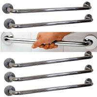 Barra Alça Apoio 50cm Aço Inox Kit 5 Uni Anti Queda Evita Acidentes Suporte Segurança - 1