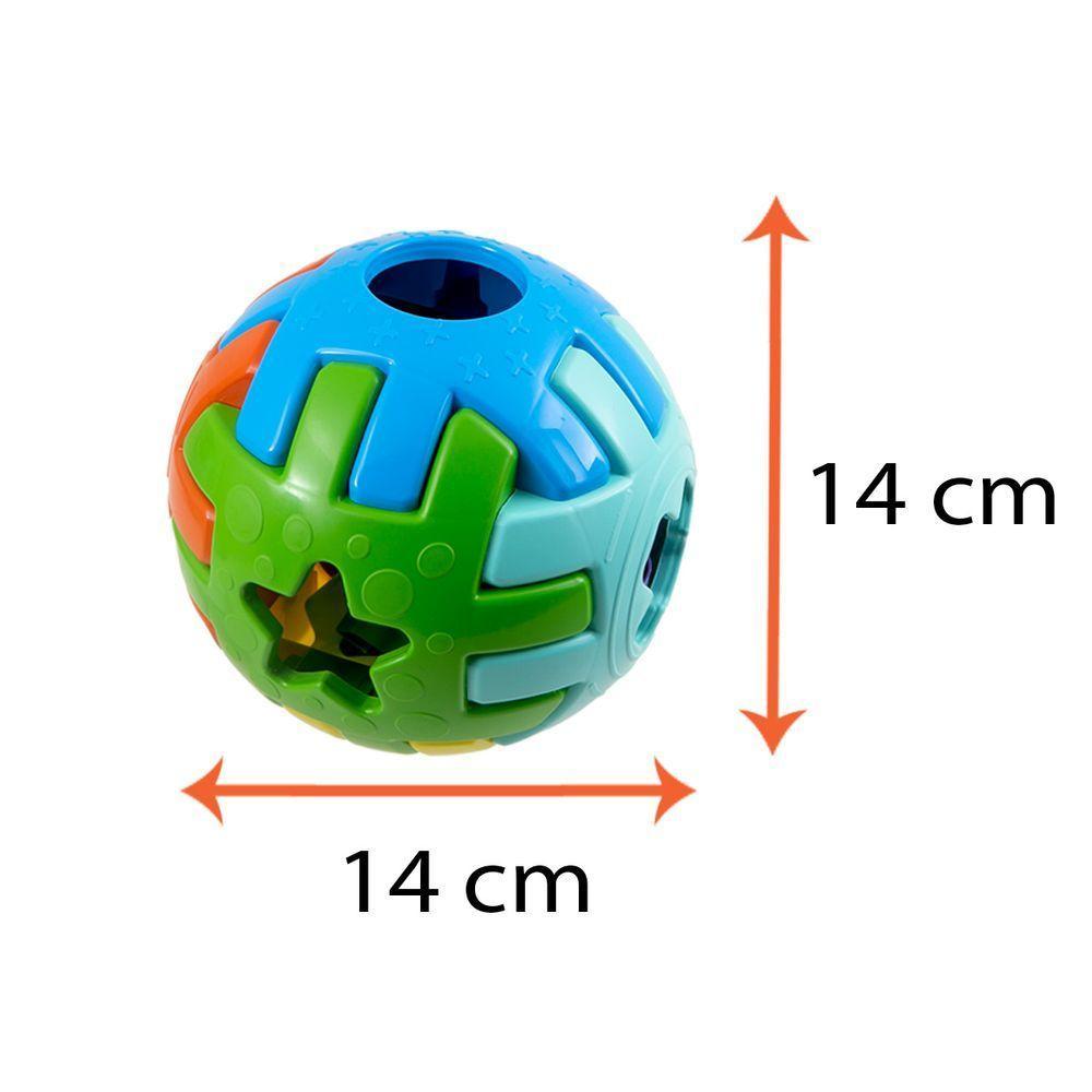 Brinquedo Educativo 1 Ano Bola Bebês Encaixar Kendy 14cm - 3