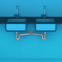 Sifão Duplo Sanfonado Extensível Censi 72cm Cromado - 2