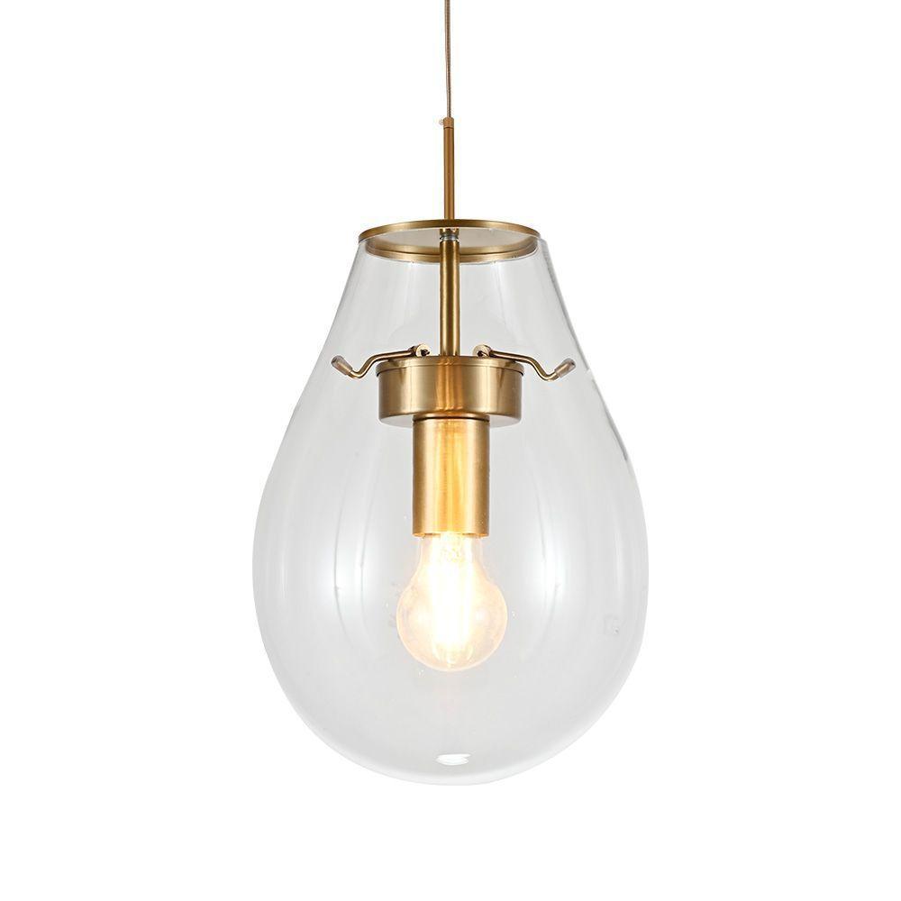 Lustre Pendente Sindora Dcd04129 P Bronze - Transparente E27 Bivolt - 1