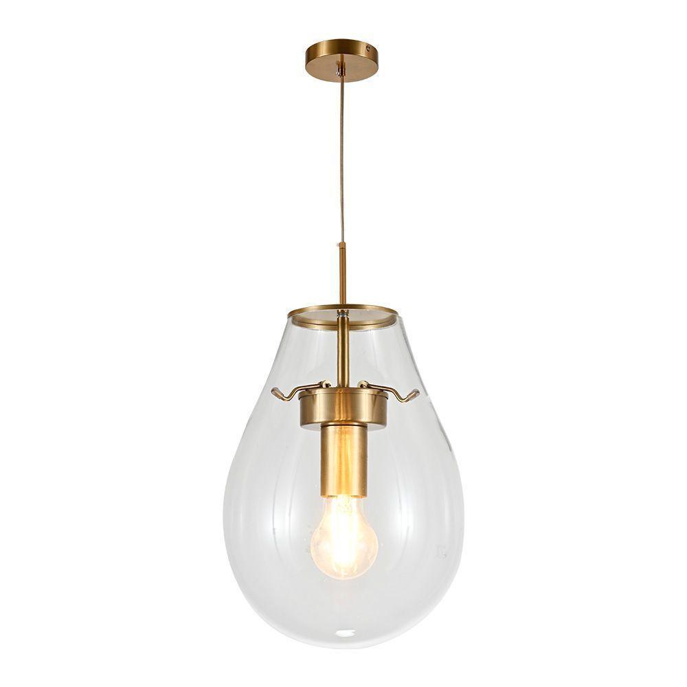 Lustre Pendente Sindora Dcd04129 P Bronze - Transparente E27 Bivolt - 3