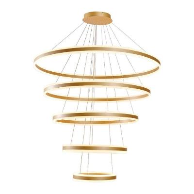 Lustre Pendente Sindora Dcd03021 Dourado Led Bivolt