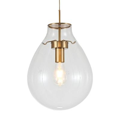 Lustre Pendente Sindora Dcd04130 M Bronze - Transparente E27 Bivolt