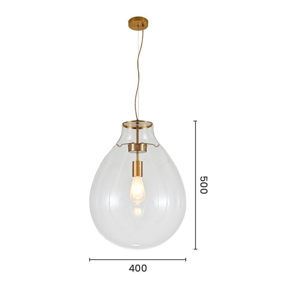 Lustre Pendente Sindora Dcd04131 G Bronze - Transparente E27 Bivolt - 3