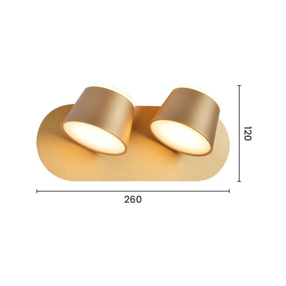 Arandela Sindora Dcb03080 Led Dourada Bivolt - 3