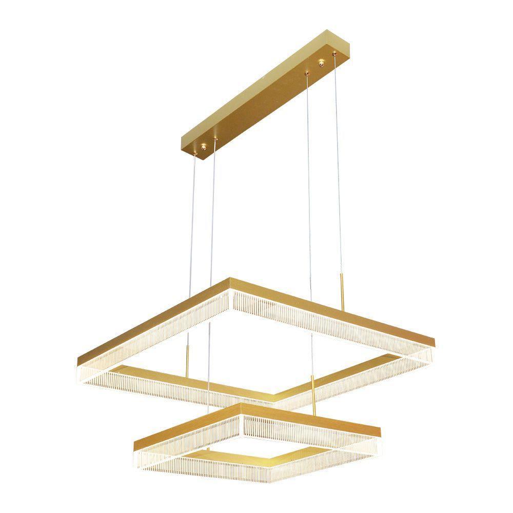 Lustre Pendente Sindora Dcd03162 Dourado Led Bivolt - 1
