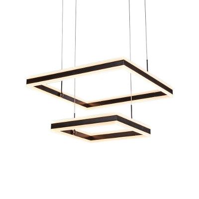 Lustre Pendente Sindora Dcd03047 Preto Led Bivolt