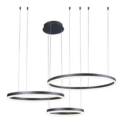Lustre Pendente Sindora Qd05349 Preto Led Bivolt