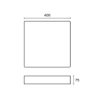 Plafon Sindora Dcx00332 24w Led Bivolt Branco - Espelhado 3000k Luz Amarela - 3