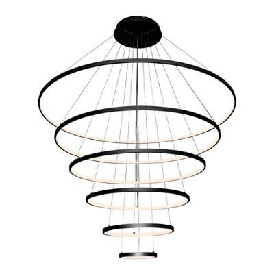 Lustre Pendente Sindora Qd05448 Preto Led Bivolt