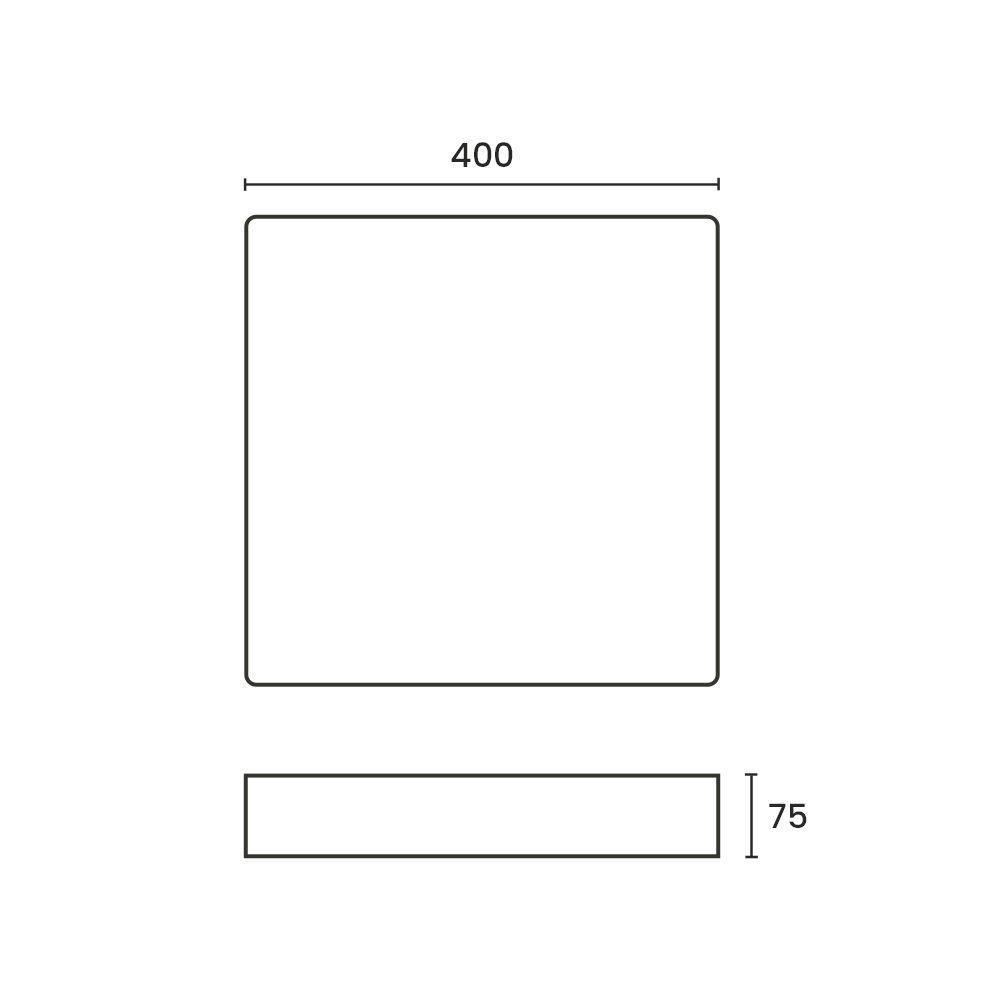 Plafon Sindora Dcx00331 24w Led Bivolt Branco - Transparente 6000k Luz Branca - 3
