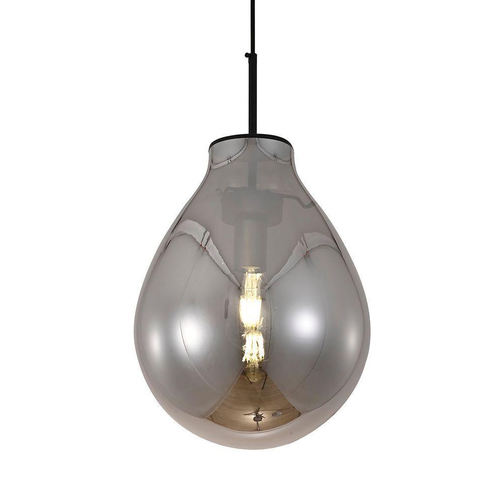 Lustre Pendente Sindora Dcd04007 P Preto - Fumê E27 Bivolt - 1