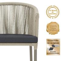 Mesa Com 4 Cadeiras E Noronha Estofado 11 Trama Original Rami - 3