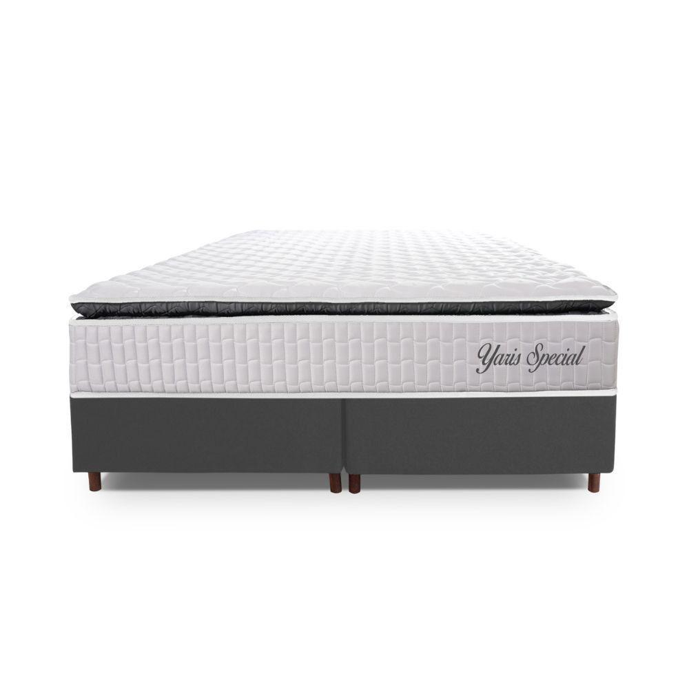 Cama Box Queen Hellen Molas Ensacadas Yaris Pillow Top Branco - 4