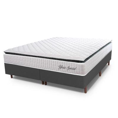 Cama Box Queen Hellen Molas Ensacadas Yaris Pillow Top Branco