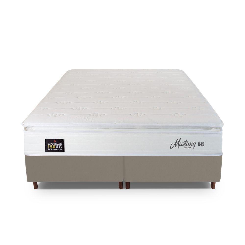 Cama Box Queen Hellen Mustang Espuma D45 Pillow Top Branco - 4