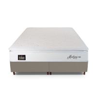 Cama Box Queen Hellen Mustang Espuma D45 Pillow Top Branco