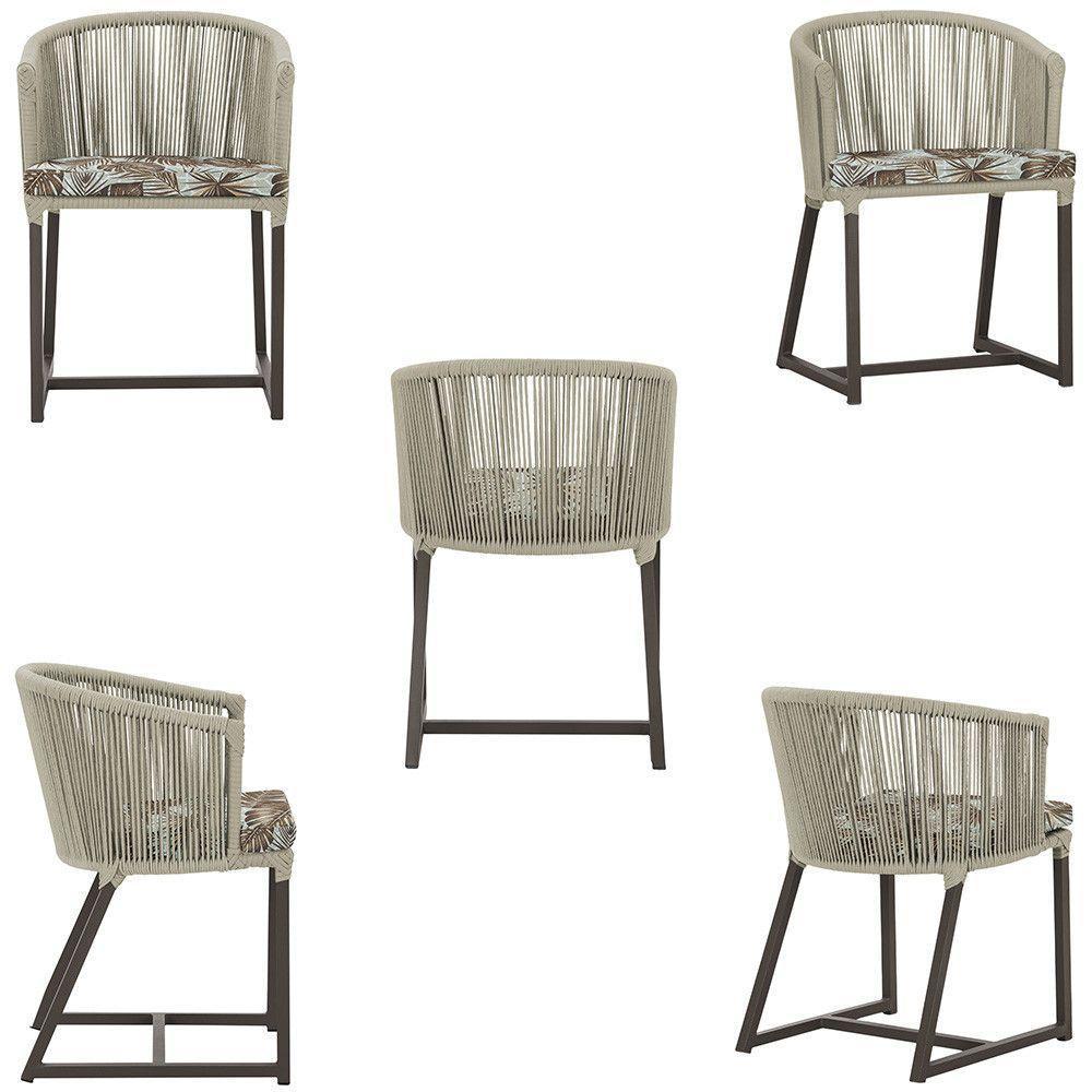 Mesa E 6 Cadeiras E Noronha Marrom E6 Trama Original Rami - 5