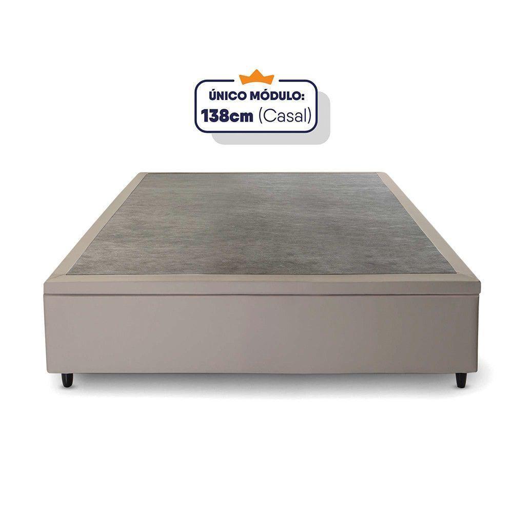 Cama Box Baú Casal Hellen Mustang Espuma D45 Branco - 8
