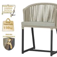 Mesa E 6 Cadeiras E Noronha Preto E3 Trama Original Rami