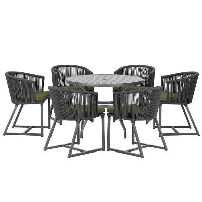 Mesa E 6 Cadeiras E Noronha Preto E13 Trama Original Preto