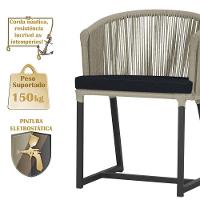 Mesa E 6 Cadeiras E Noronha Preto E12 Trama Original Rami