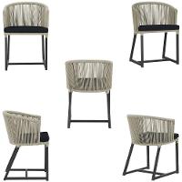 Mesa E 6 Cadeiras E Noronha Preto E12 Trama Original Rami - 5