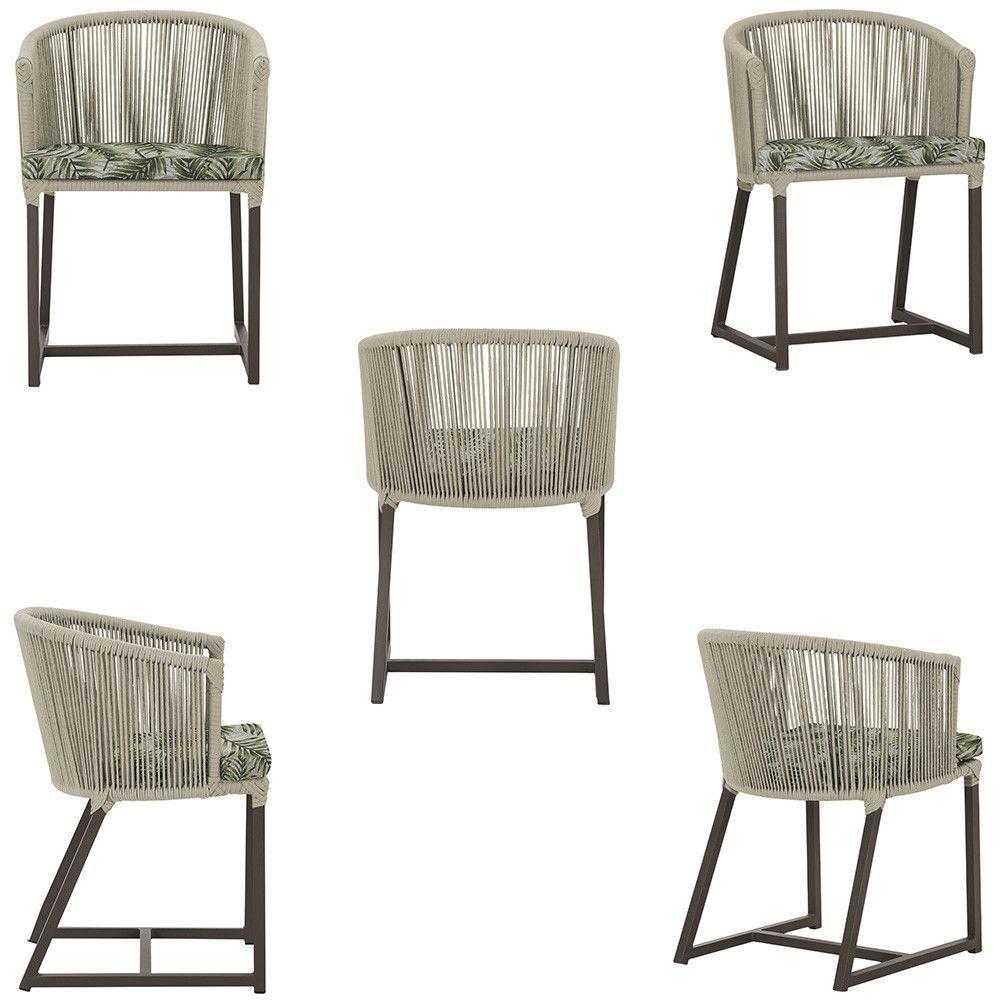 Mesa E 6 Cadeiras E Noronha Marrom E5 Trama Original Rami - 5