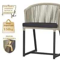 Mesa E 6 Cadeiras E Noronha Preto E11 Trama Original Rami