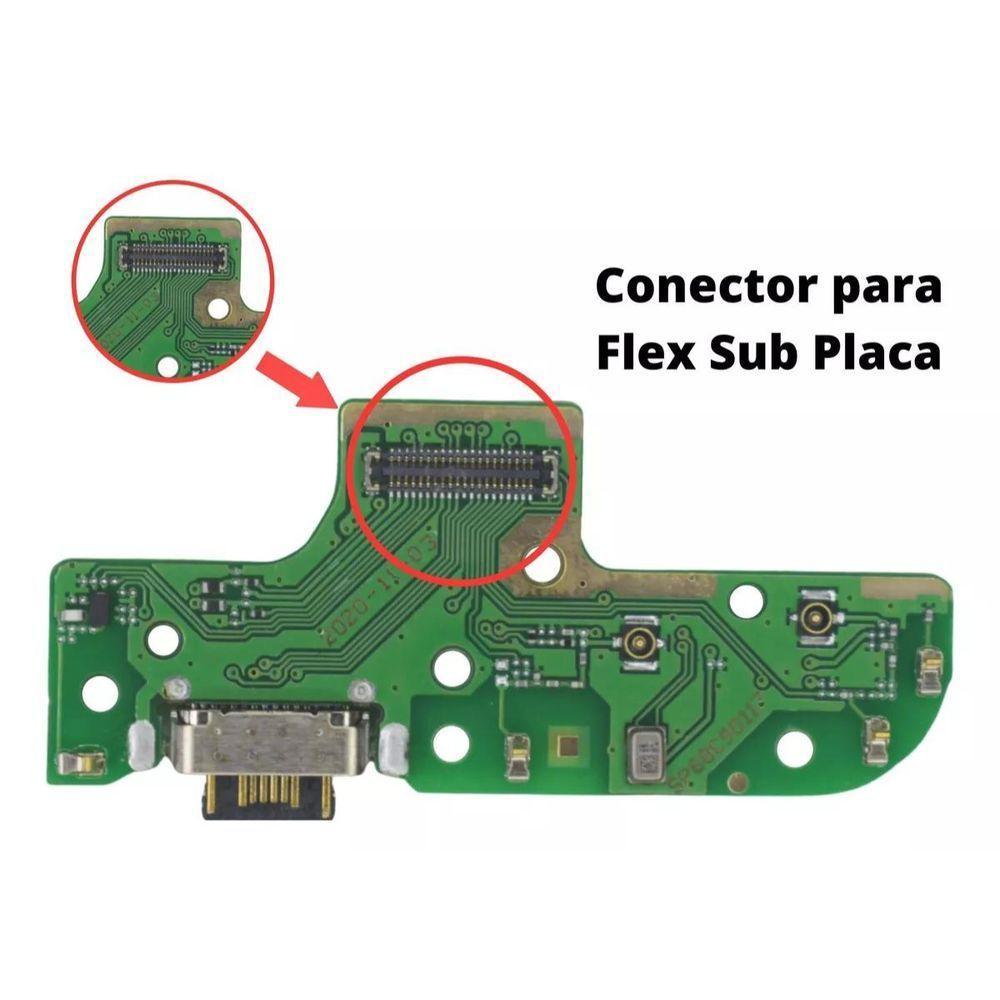 Conector De Carga Flex Placa Cmpativel Moto G9 Power Com C.i - 2