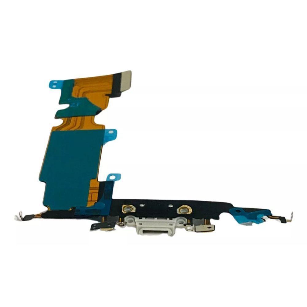 Conector De Carga Flex Compativel Iphone 8 Plus A1864 Branco - 3