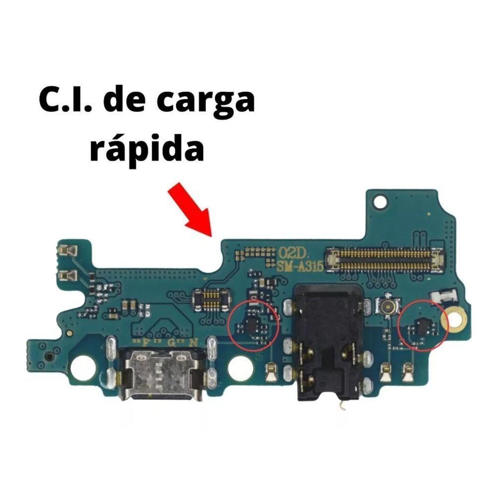 Conector De Carga Flex Com Placa Completa Para A31 A315 - 4
