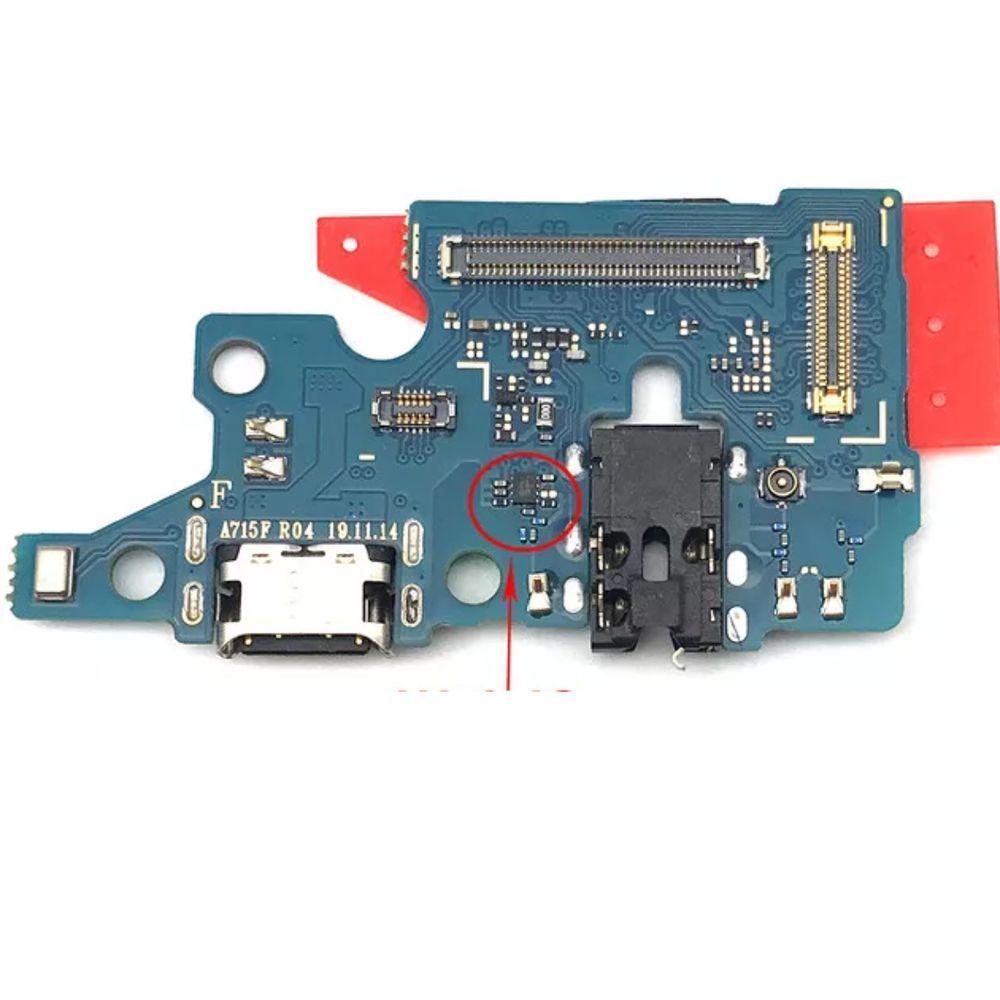 Conector De Carga Flex Com Placa Completa Para A71 Sm-a715 - 2