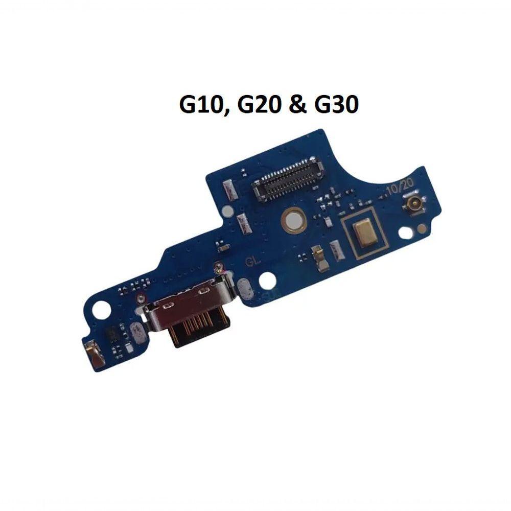 Conector De Carga Flex Com Placa Moto G10, G20 & G30 Xt2128 - 1