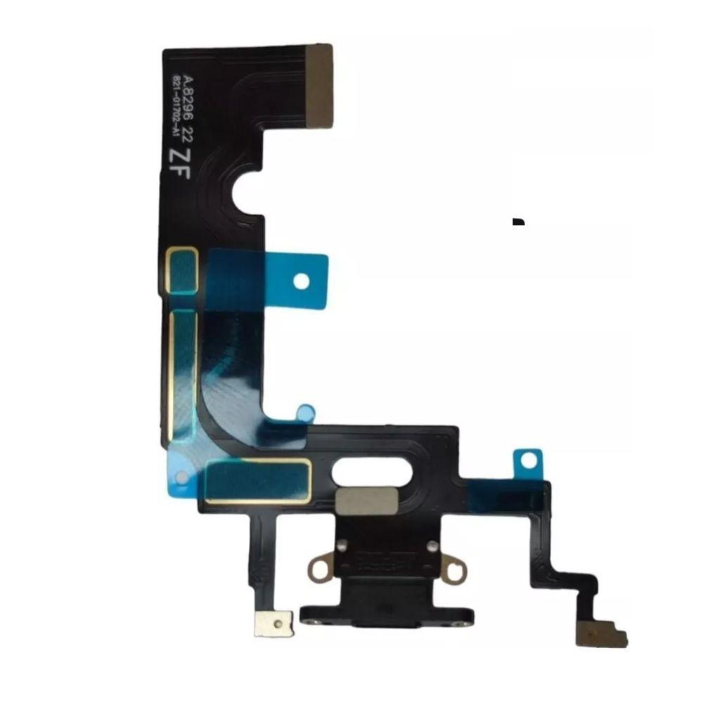 Conector De Carga Flex Compativel Iphone Xr A1984 Preto - 2
